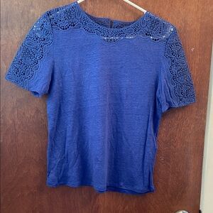 Sezane Lorena T shirt size Small blue
